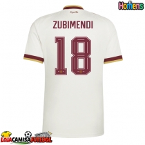 Camisa de Futebol Espanha Martin Zubimendi #18 Equipamento Secundário Mundo 2026 Manga Curta